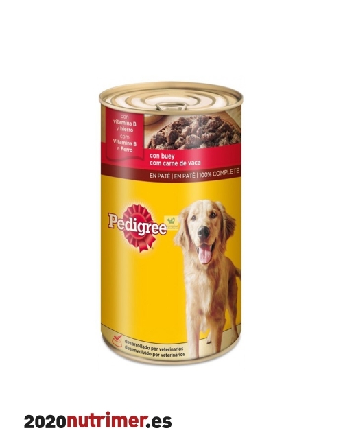 Pedigree latas BUEY 1x1200 gr | Comida Humeda | Pedigree| Nutrimer