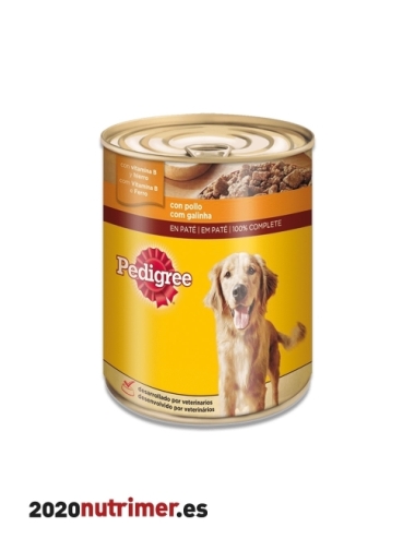 Pedigree latas POLLO 12x800 gr | Comida Humeda | Pedigree| Nutrimer