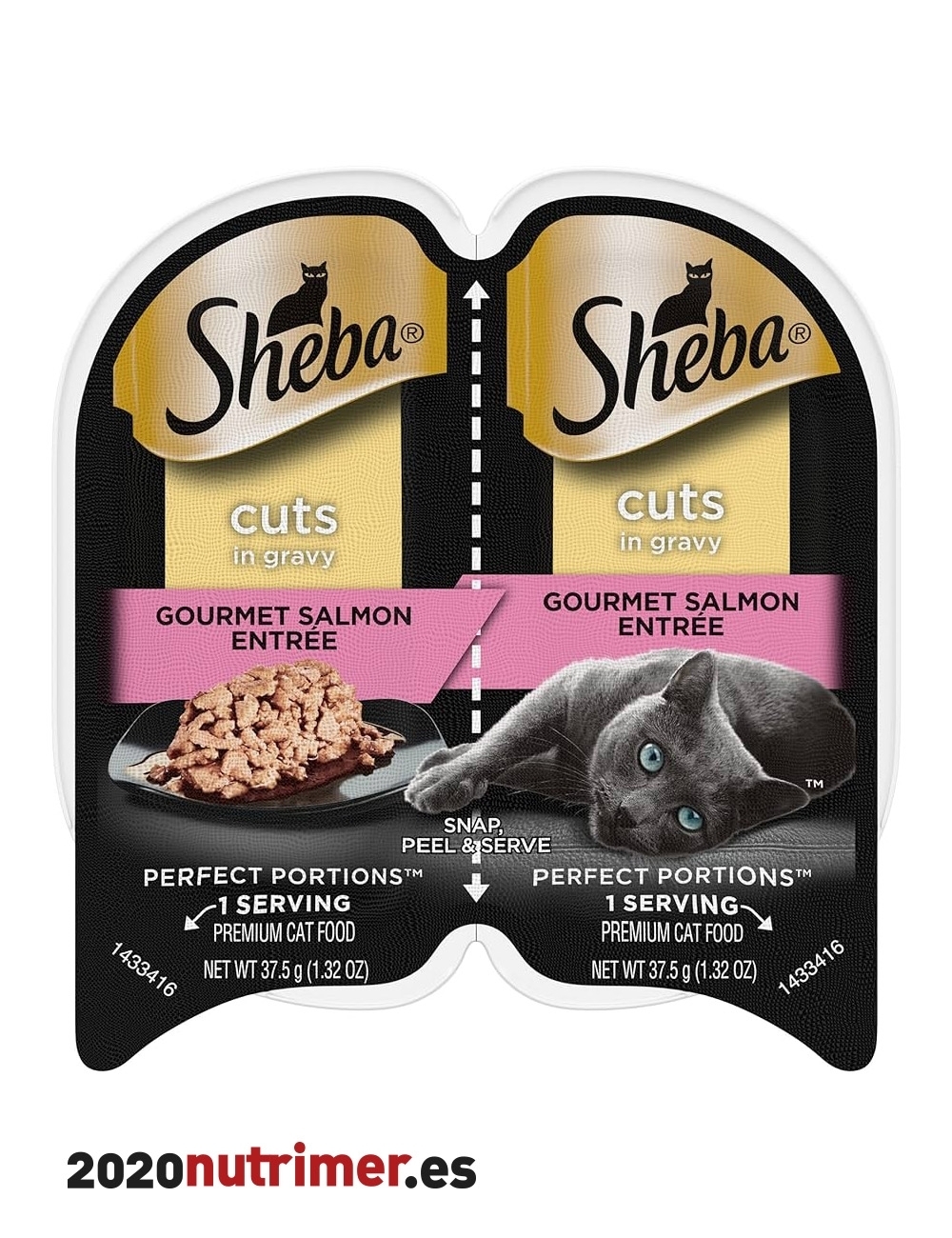 SHEBA single clasico SALMON 22 x 85 gr | Comida Húmeda |Sheba| Nutrimer