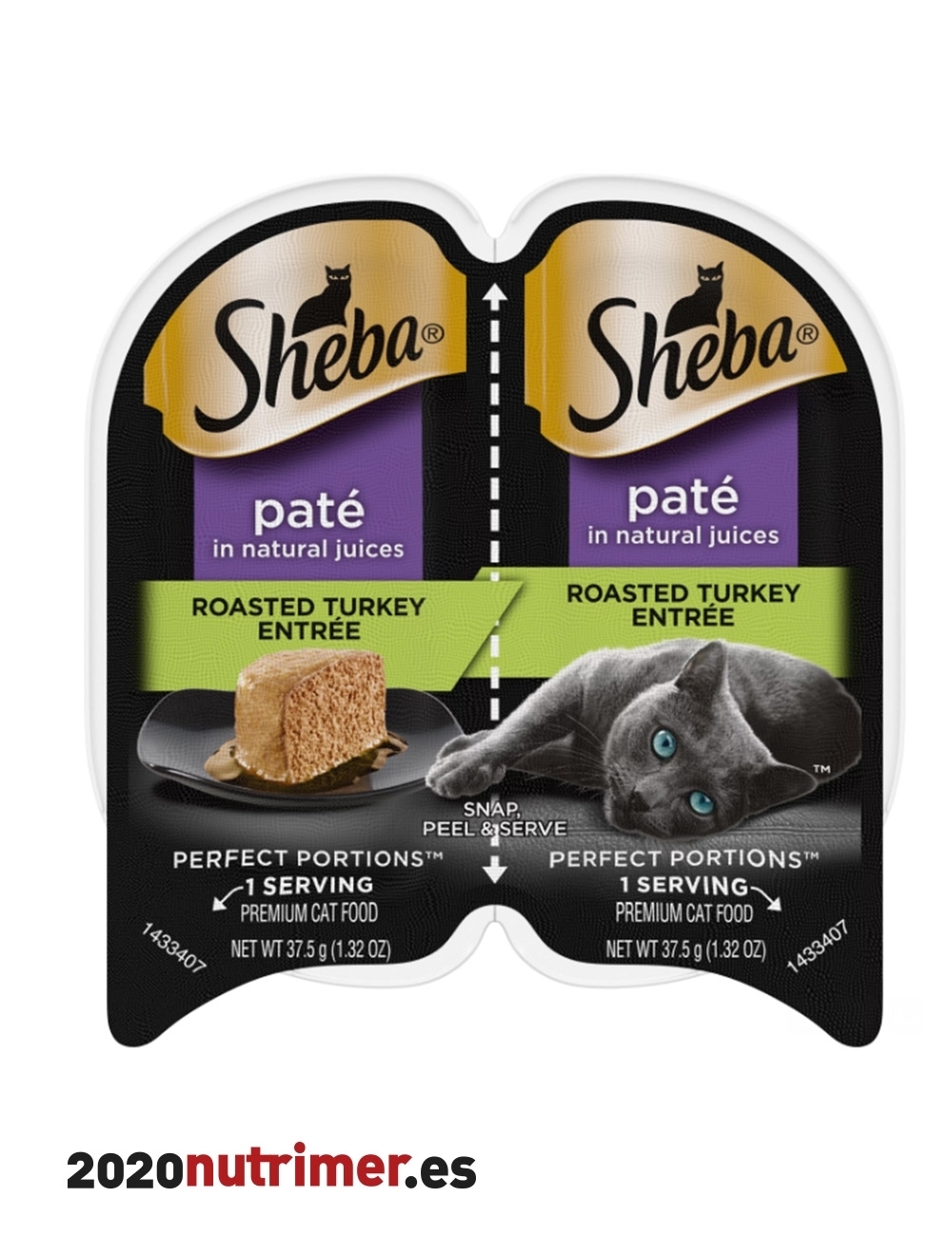 SHEBA single clasico PAVO 22 x 85 gr | Comida Húmeda |Sheba| Nutrimer