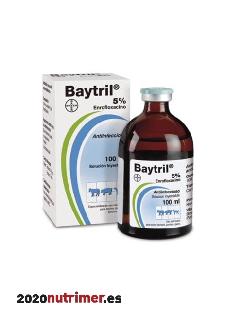 BAYTRIL Iny "5%" (100 Ml) | Antibioticos