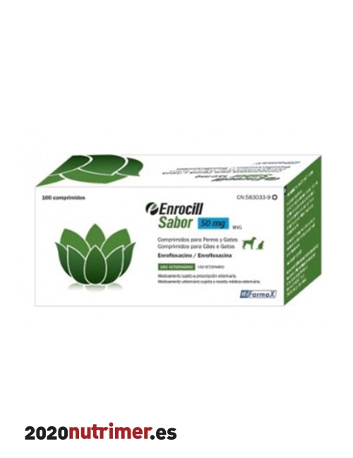 ENROCILL SABOR 50 mg ,100 comp | Antibioticos