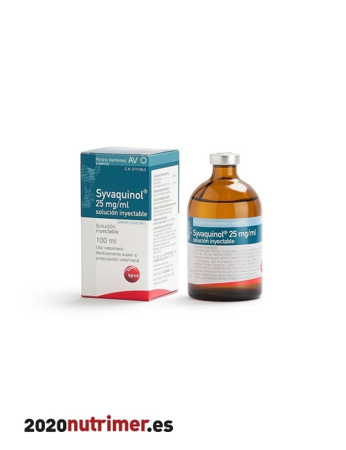 SYVAQUINOL 25mg/ml INY (100 ml) | Antibioticos