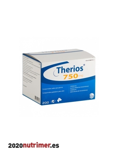 THERIOS 750 MG (200 Comp) | Antibioticos