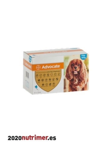 ADVOCATE PERRO 4 a 10 kg (21pip)| Antiparasitarios