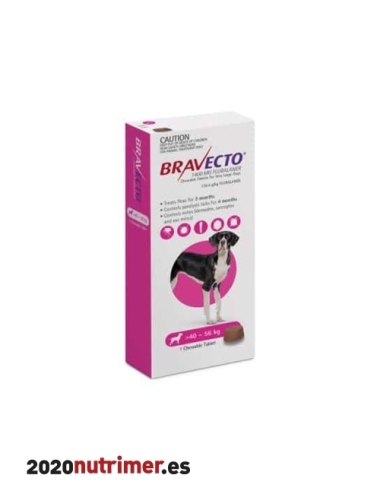 BRAVECTO 1400mg (1Comp) "XL-40 a 56kg"| Antiparasitarios