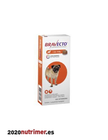 BRAVECTO 250mg (1Comp) "S-4,5 a 10kg"| Antiparasitarios