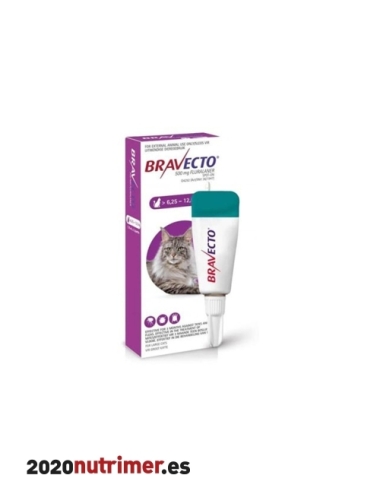 BRAVECTO GATO spot on -500 mg (1pip) 6.25 -12.5 kg| Antiparasitarios