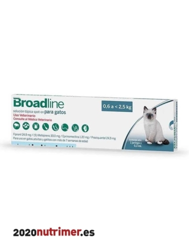 BROADLINE GATO -2,5KG (3 APL)| Antiparasitarios