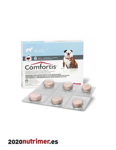 COMFORTIS 1040 MG 14.8-23.1 KG AZUL (6 COMP)| Antiparasitarios