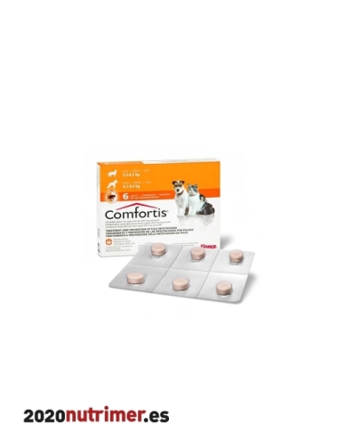 COMFORTIS 425 MG 6.1-9.4 KG NARANJA (6 COMP)| Antiparasitarios