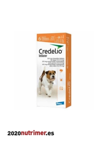 CREDELIO 225 MG 5.5-11KG 6 COMP (NARANJA)| Antiparasitarios