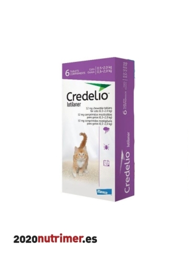 CREDELIO GATO 12 MG 0-2KG 6 COMP LILA| Antiparasitarios