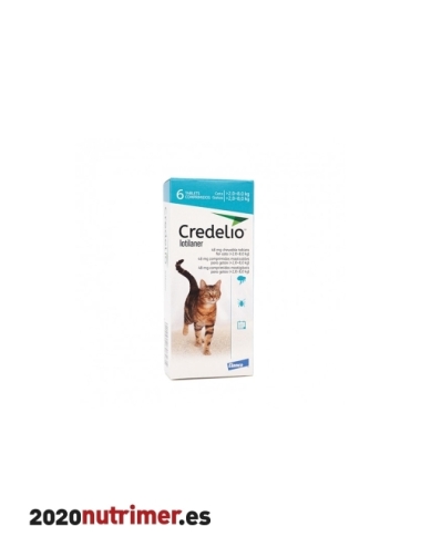 CREDELIO GATO 48 MG 2-8KG 6 COMP (TURQUESA)| Antiparasitarios