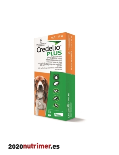 CREDELIO PLUS 225 MG 5,5-11 KG 6 COMP| Antiparasitarios