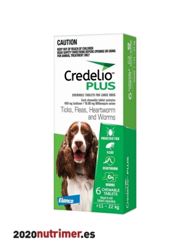 CREDELIO PLUS 450 MG 11-22 KG 6 COMP| Antiparasitarios