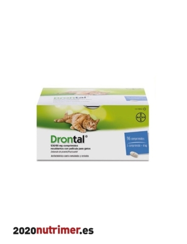 DRONTAL GATOS (96 comp)| Antiparasitarios