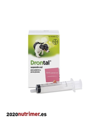 DRONTAL SUSP ORAL CACHORRO (50 ml+Jeringa)| Antiparasitarios