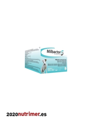 MILBACTOR Perro Pequeño (-5 Kg) "48 Comp"| Antiparasitarios