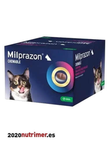 MILPRAZON SABOR PALATABLE 16MG/40MG  48COM| Antiparasitarios