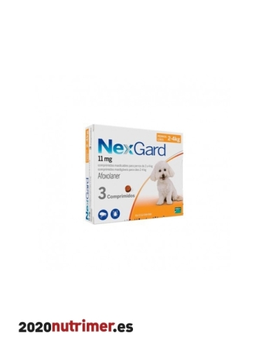 NEXGARD 2-4 Kg (3 Comp)| Antiparasitarios