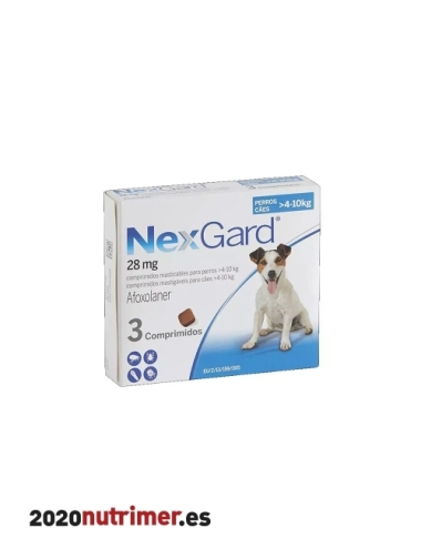 NEXGARD 4-10 Kg (3 Comp)| Antiparasitarios