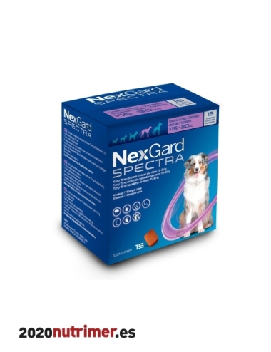 NEXGARD Spectra "15 a 30 Kg" (15 comp)| Antiparasitarios