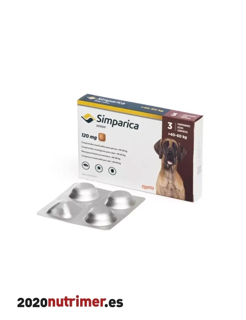 SIMPARICA 120 MG 40-60 KG (3comp)| Antiparasitarios