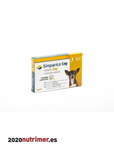 SIMPARICA 5 MG 1,3-2,5KG (3comp)| Antiparasitarios