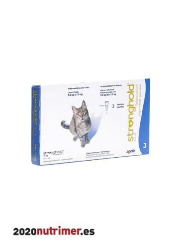 STRONGHOLD 45 MG 2.6-7.5KG (3 PIP) GATOS| Antiparasitarios