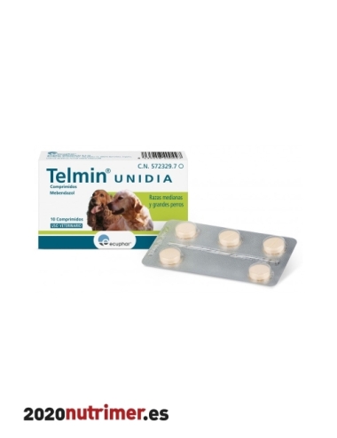 TELMIN 20kg/Unidia (10 comp)| Antiparasitarios